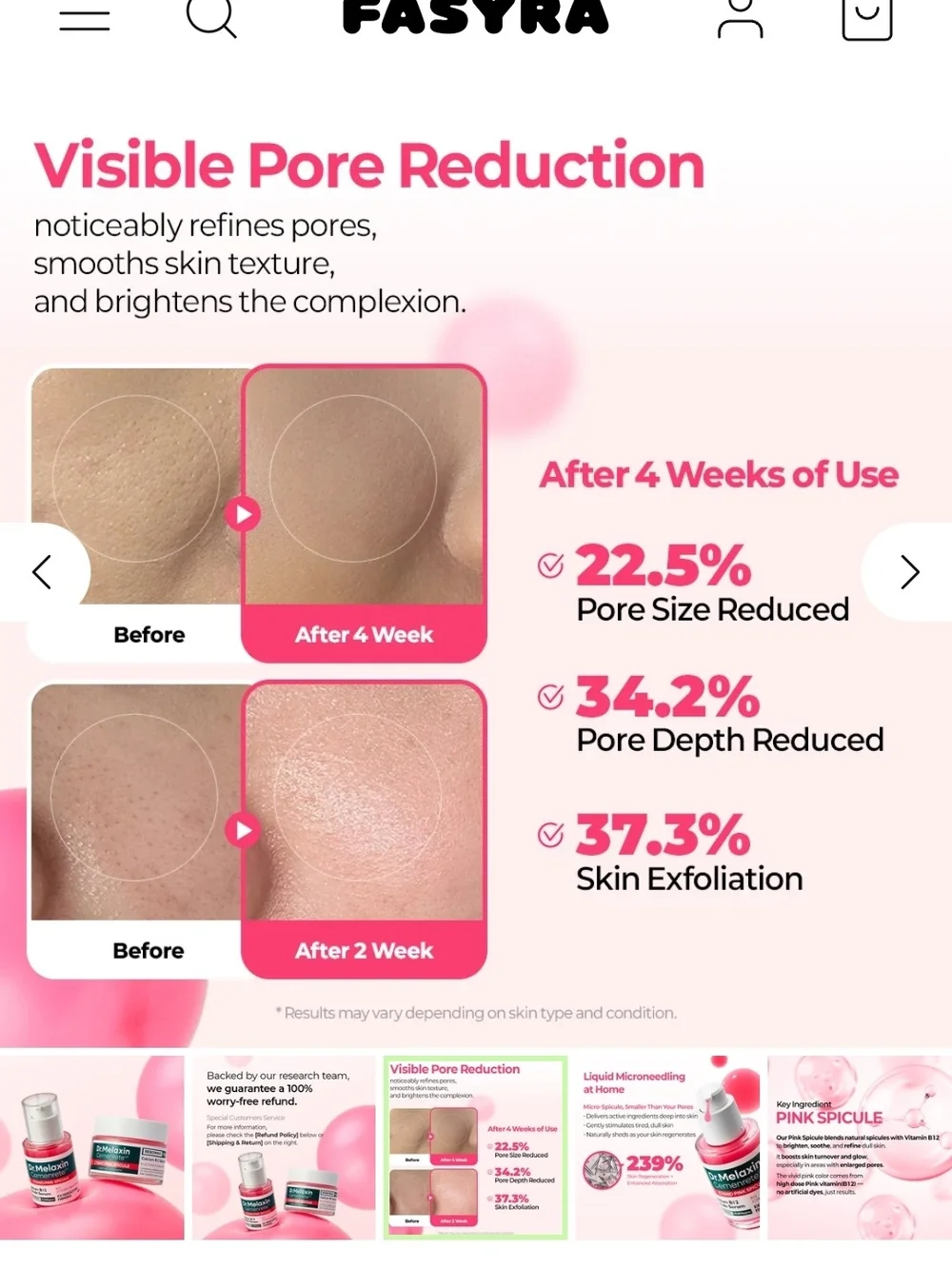 Cyano Pink Spicule Calcium B12 Serum - Pink